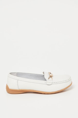 Mocasines de piel - Blanco