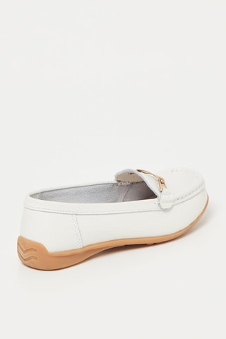Mocasines de piel - Blanco