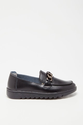 Mocasines de piel - Negro