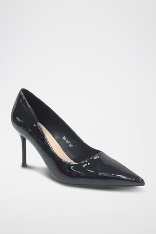 Zapatos con brillo de tacón - Negro