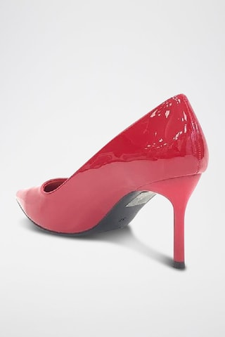 Zapatos con brillo de tacón - Rojo