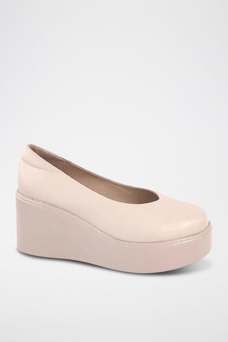 Bailarinas de cuña - Beige