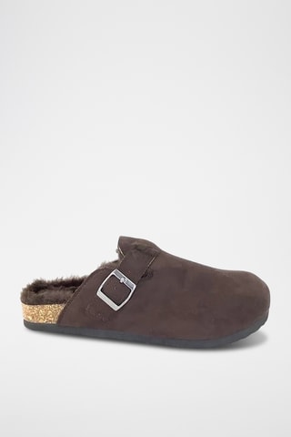 Zuecos forrados - Marrón
