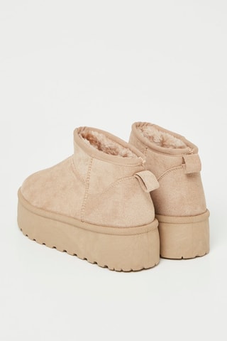 Botines forrados - Beige