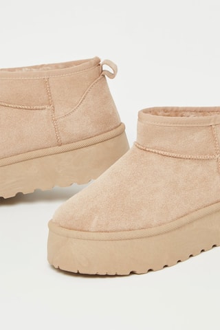 Botines forrados - Beige