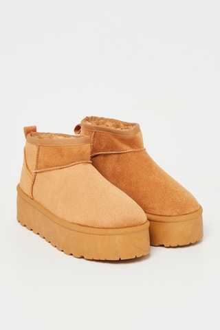 Botines forrados - Camel