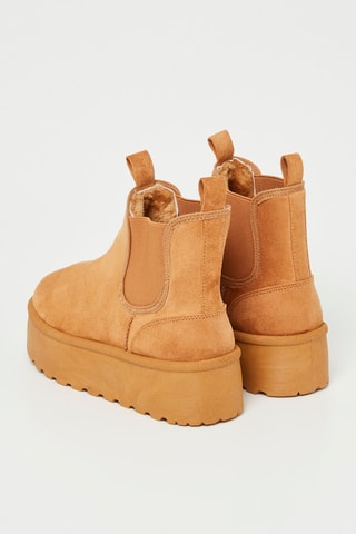 Botines forrados - Camel