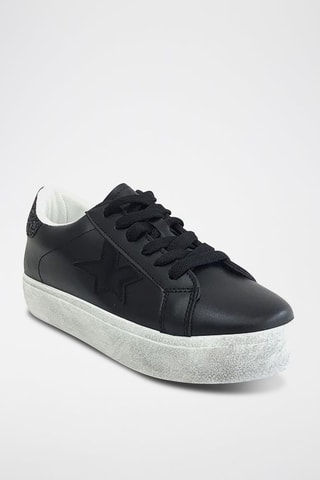 Zapatillas con plataforma - Negro