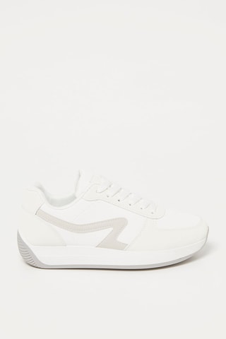 Zapatillas - Blanco y gris claro