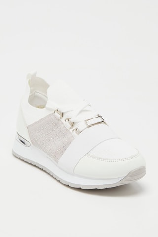 Zapatillas 
Blanco y rosa