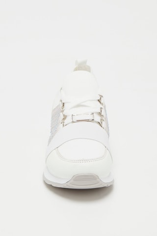 Zapatillas 
Blanco y rosa