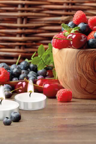 24 velas calientaplatos perfumadas - Frutos rojos