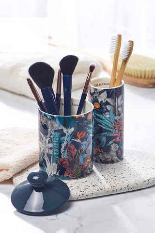 Ambientador de porcelana Zanzibar Azul marino - Azafrán en polvo - 100 ml