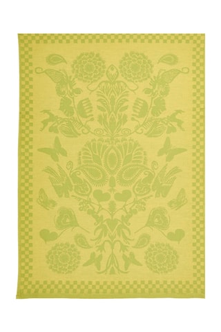 2 paños Love Stories - Amarillo y verde