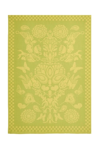 2 paños Love Stories - Amarillo y verde