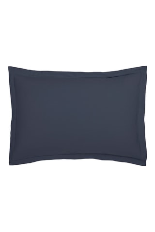 2 fundas de almohada de satén de algodón 80 hilos/cm² Uni 1 baratta - Azul oscuro