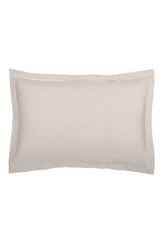 2 fundas de almohada de satén de algodón 80 hilos/cm² Uni 1 baratta - Topo