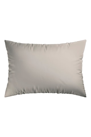 2 fundas de almohada de satén de algodón 80 hilos/cm² Dobby - Topo