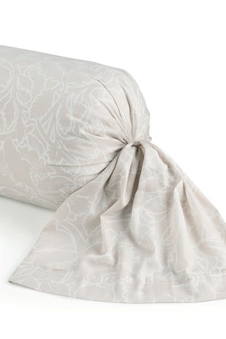 Funda de almohada de satén de algodón 80 hilos/cm² Arabesque - Topo