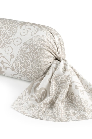 Funda de almohada de satén de algodón 80 hilos/cm² Arles - Topo