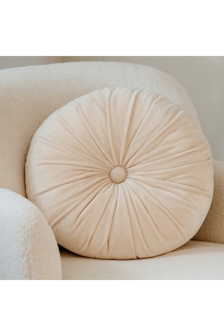 Cojín de terciopelo Nuage - Crudo - 35 cm