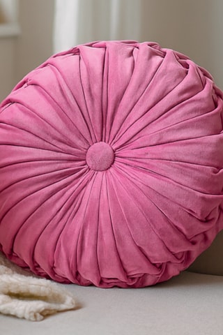 Cojín de terciopelo Taiga - Fucsia - 35 cm