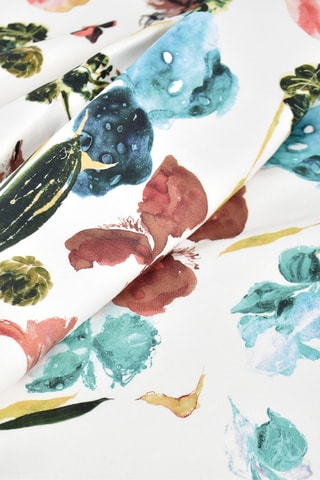 2 fundas de almohada de satén de algodón 80 hilos/cm² Iris - Topo y blanco