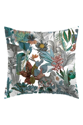 Funda de almohada de satén de algodón 80 hilos/cm² Zanzibar - Blanco