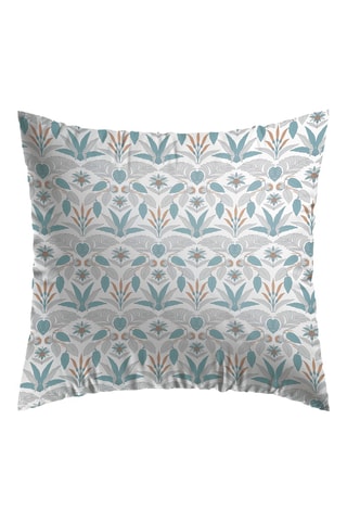 Funda de almohada de satén de algodón 80 hilos/cm² Zanzibar - Blanco