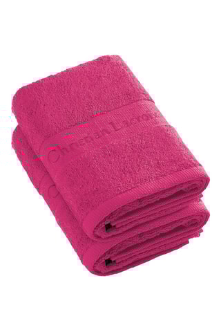 2 toallas de mano Azur - Fucsia - 50 x 100 cm