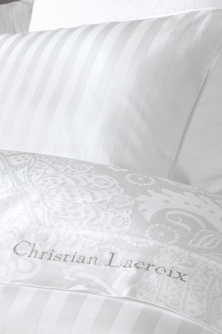 2 taies d'oreiller en satin de coton 120 fils/cm² Arles - Blanc