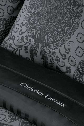 2 fundas de almohada de satén de algodón 80 hilos/cm² Arles - Gris oscuro