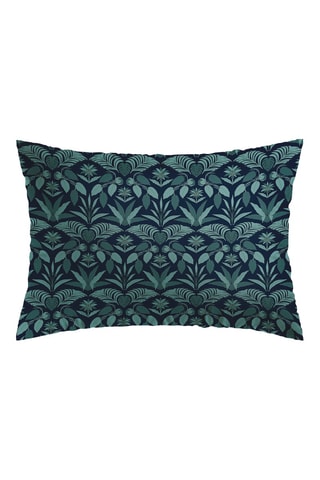 Funda de almohada de satén de algodón 80 hilos/cm² Zanzibar - Azul marino