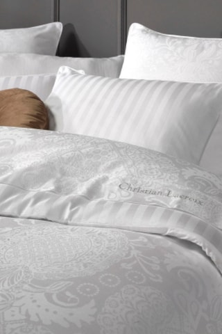 2 fundas de almohada de satén de algodón 120 hilos/cm² Arles - Blanco