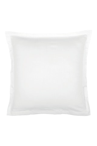 2 fundas de almohada de satén de algodón 80 hilos/cm² Uni 1 baratta - Blanco