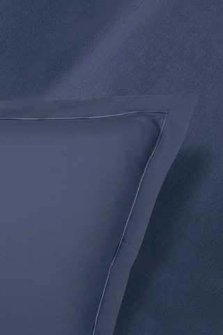 2 fundas de almohada de satén de algodón 80 hilos/cm² Uni 1 baratta - Azul marino
