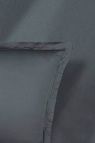 2 fundas de almohada de satén de algodón 80 hilos/cm² Uni 1 baratta - Gris oscuro