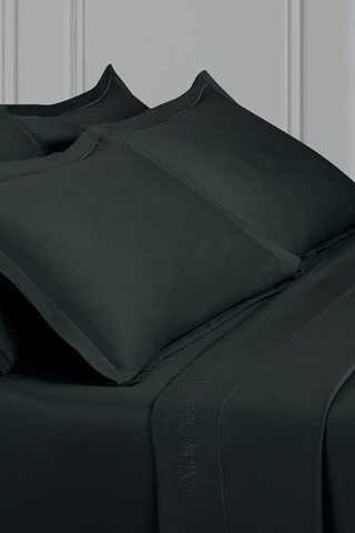 2 fundas de almohada de satén de algodón 80 hilos/cm² Uni 1 baratta - Antracita