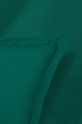 2 fundas de almohada de satén de algodón 80 hilos/cm² Uni 1 baratta - Verde oscuro