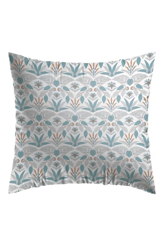 Funda de almohada de satén de algodón 80 hilos/cm² Zanzibar - Blanco