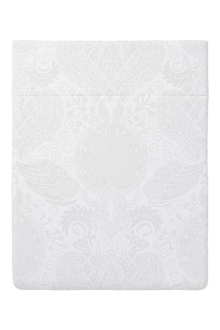 Sábana encimera de satén de algodón 80 hilos/cm² Arles - Blanco