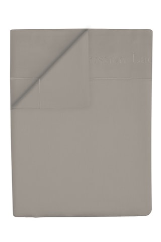 Sábana encimera de satén de algodón 80 hilos/cm² Uni 1 baratta - Topo