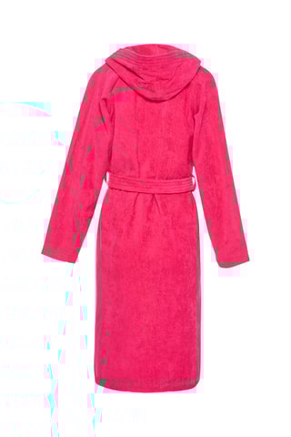 Albornoz con capucha de terciopelo Uni - Fucsia