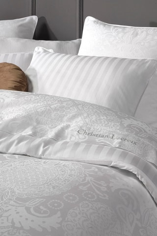 Funda nórdica de satén de algodón 80 hilos/cm² Arles - Blanco