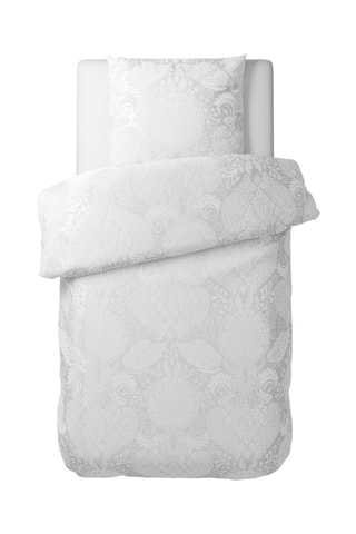 Funda nórdica de satén de algodón 80 hilos/cm² Arles - Blanco