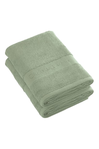 2 toallas de ducha Azur - Verde - 70 x 140 cm
