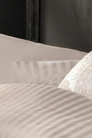 Juego de nórdico de satén de algodón 80 hilos/cm² Dobby - Topo