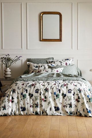 Juego de nórdico de satén de algodón 80 hilos/cm² Semis - Amarillo