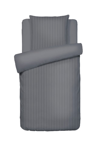 Juego de nórdico de satén de algodón 80 hilos/cm² Dobby - Gris