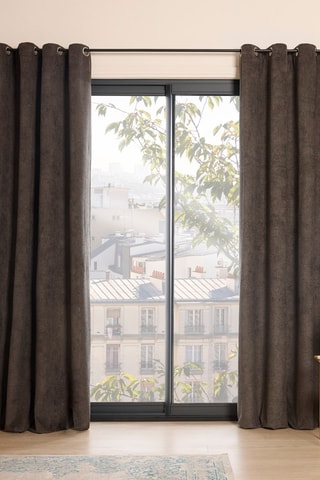 Cortina Versailles - Gris oscuro - 140 x 260 cm